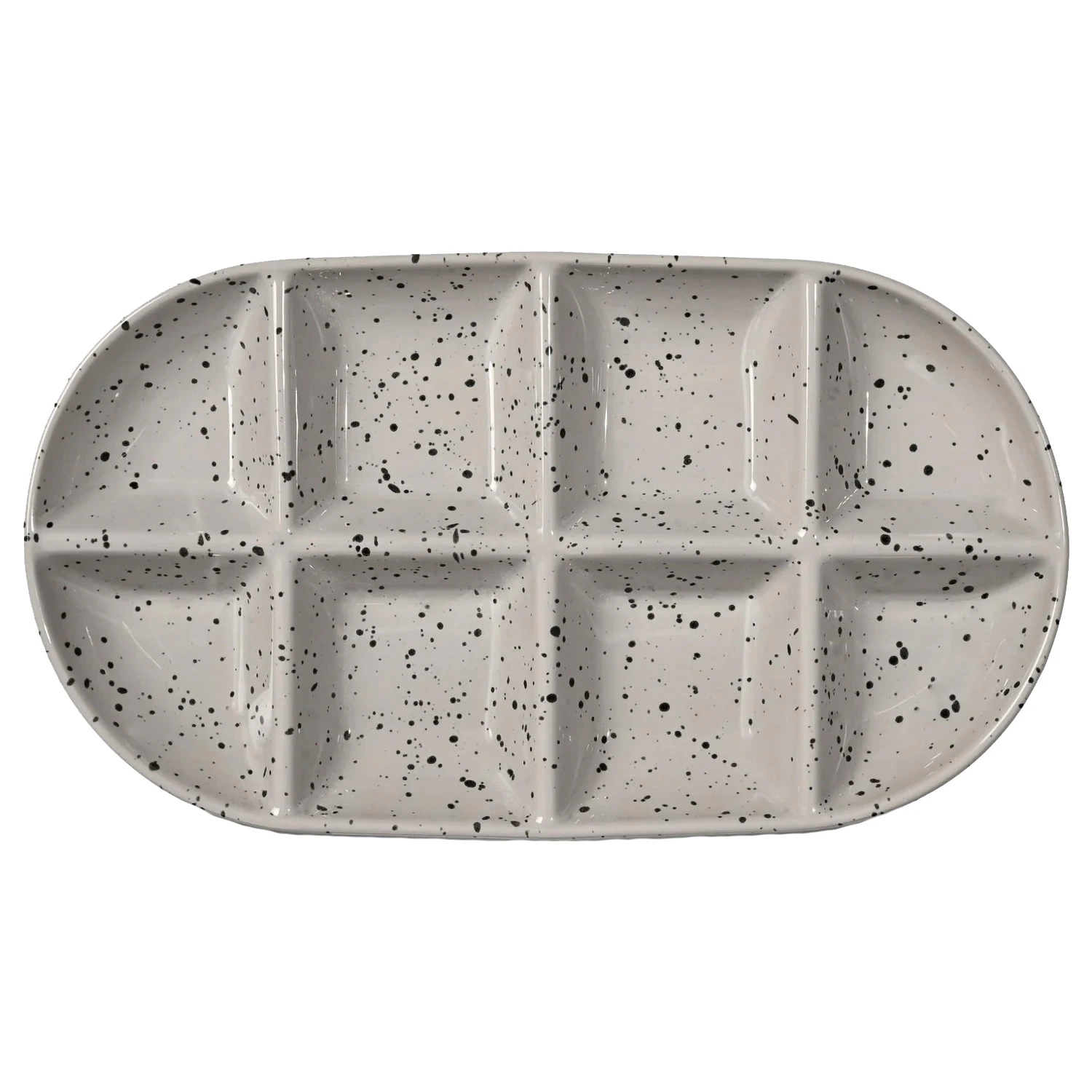 Sagaform Ditte Serveringssk&aring;l 20x36 Cm  -  &Oslash;vrige Fat & Tallerkener Stengods Gr&aring; - 5018654