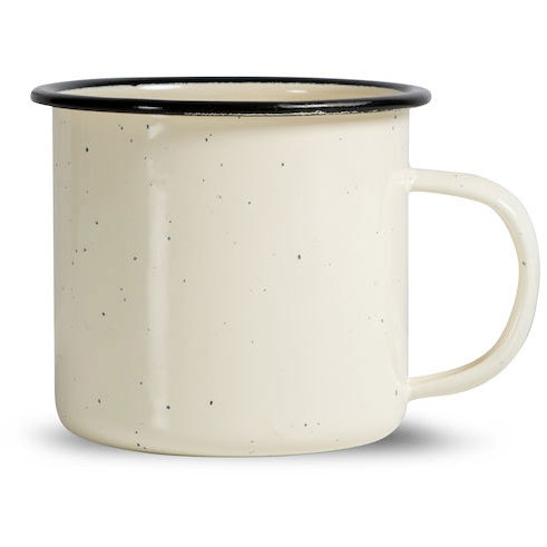 Sagaform Doris Krus Emalje 38  Cl  -  Kaffekopper Emaljert Karbonst&aring;l Beige - 5018175
