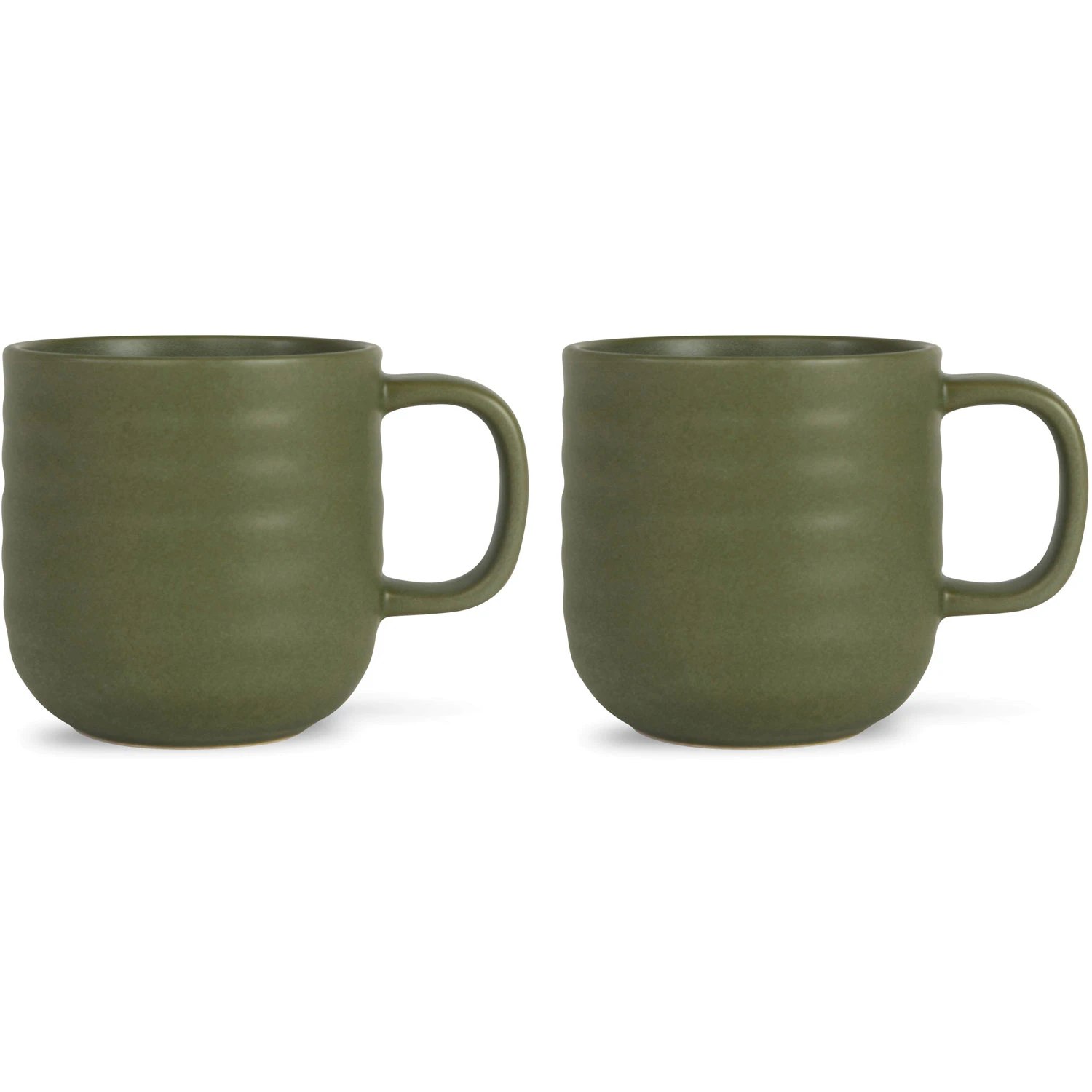 Sagaform Ellen Krus 37 Cl 2-pk - Kaffekopper Stengods Gr&oslash;nn - 5018421