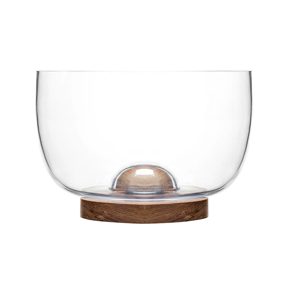 Sagaform Oval Oak Salatsk&aring;l /Glass -  Salatsk&aring;ler Eik - 5017604