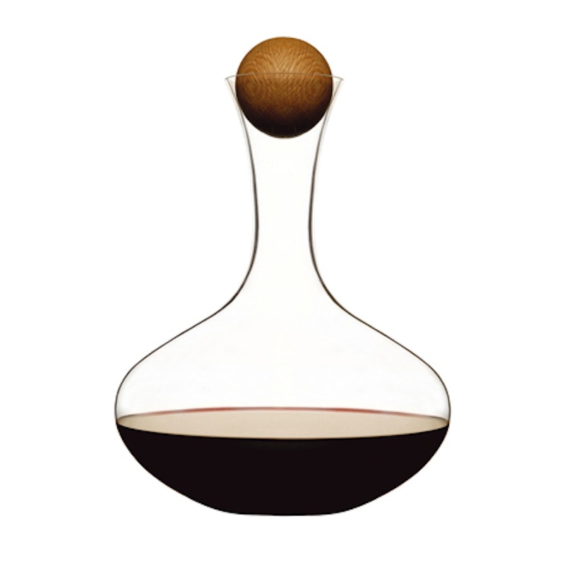 Oval Oak Vin/Vannkaraffel med Eikekork, 2 L