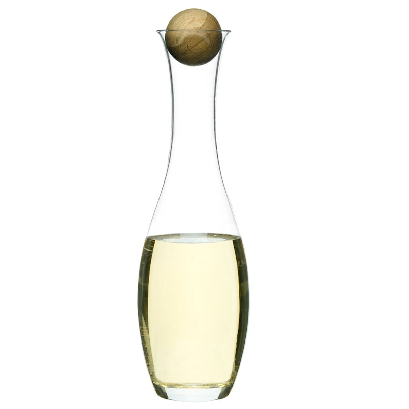 Oval Oak Vin/Vannkaraffel med Eikekork, 1 L