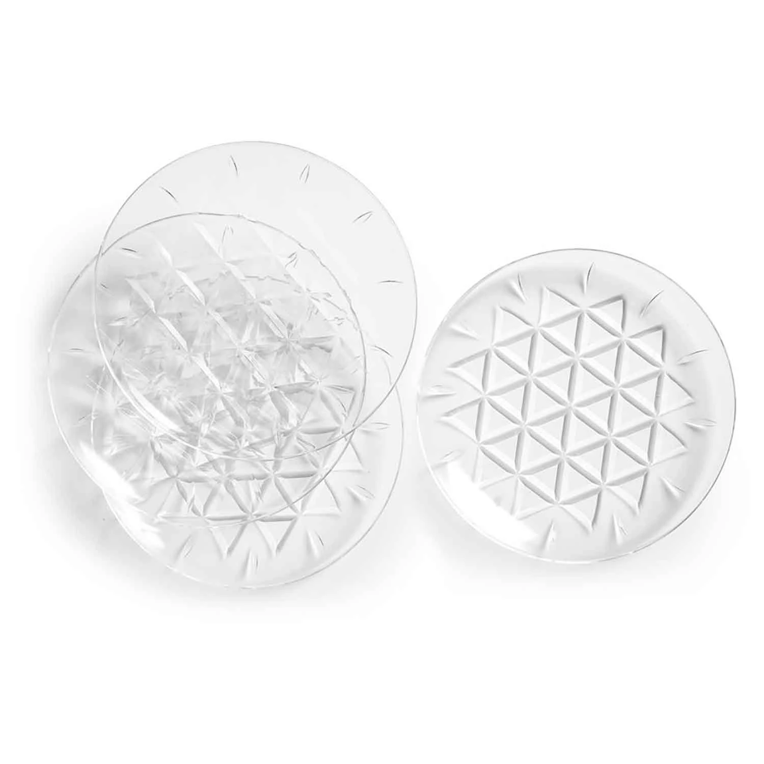 Sagaform Picknick Tallerken 20 Cm 4-pk -  Tallerkener Akrylplast Klar - 5017336