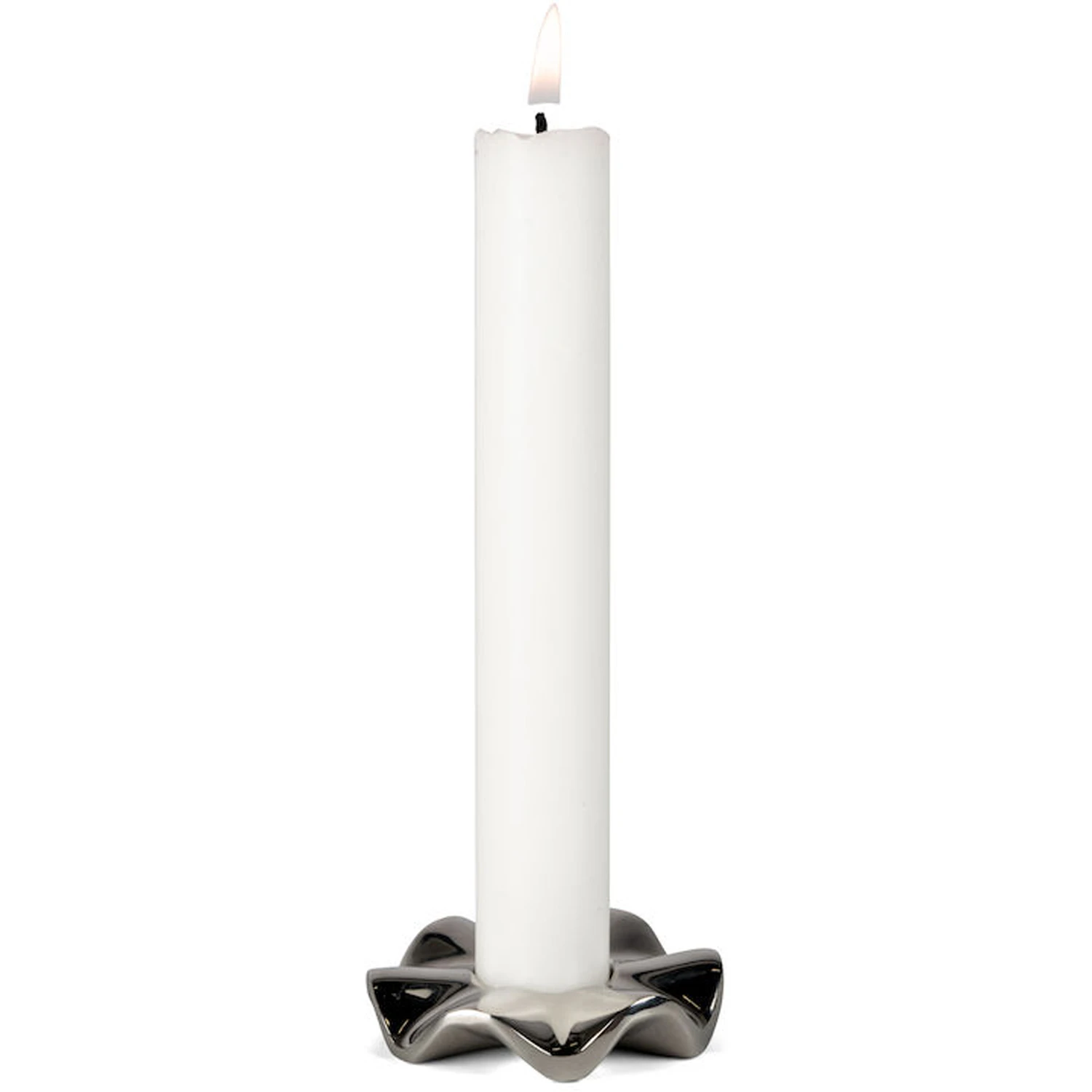 Sagaform Signe Lysestake  2-pk -  Lysestaker S&oslash;lvbelagt Messing Silver - 5018292