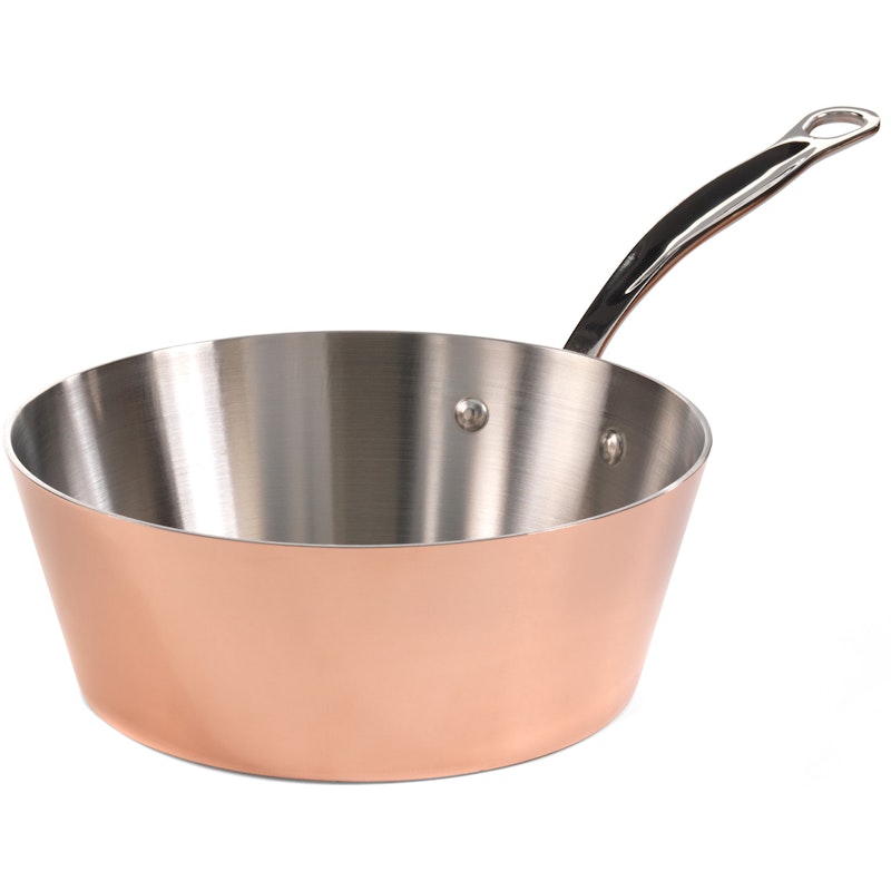 Kasserolle Utsvingt Kobber, 2 L