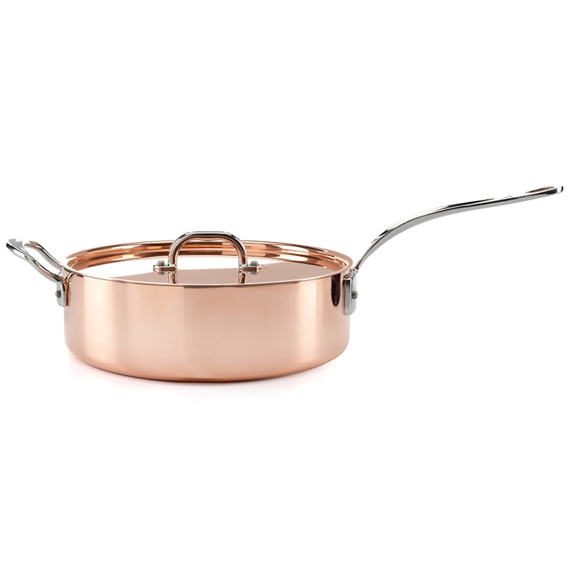 Sautépanne Med Lokk Kobber, Ø26 cm