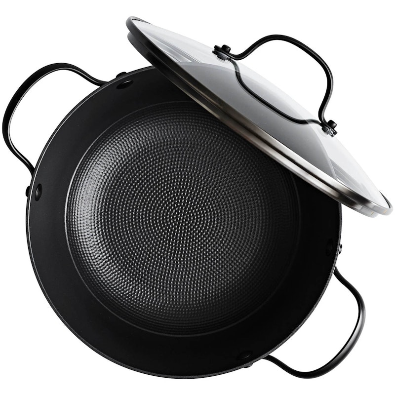 Sautépanne Lett Støpejern Med Non-stick Belegg Ø24 cm, Sort