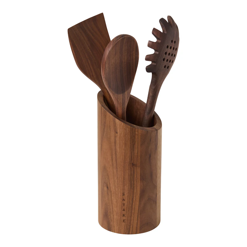 Redskapsholder inkl. 3 redskaper, Walnut