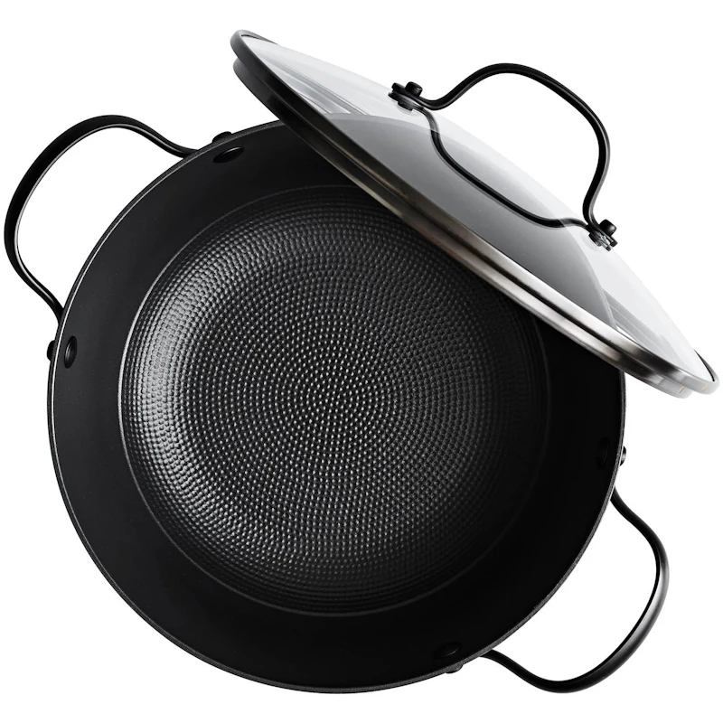 Sautépanne Lett Støpejern Med Non-stick Belegg Ø24 cm, Sort