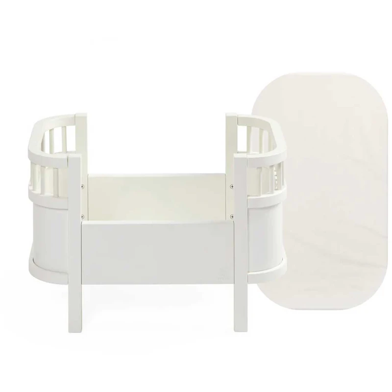 Dukkeseng Med Madrass, Classic White