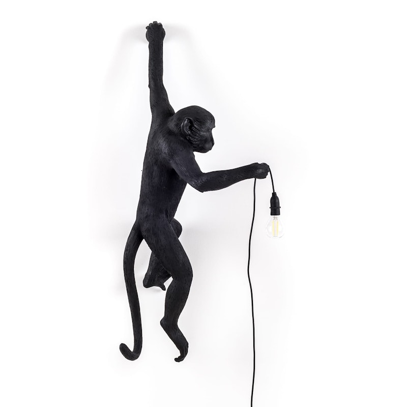 Monkey Lamp Outdoor Hengende Venstre Versjon, Sort