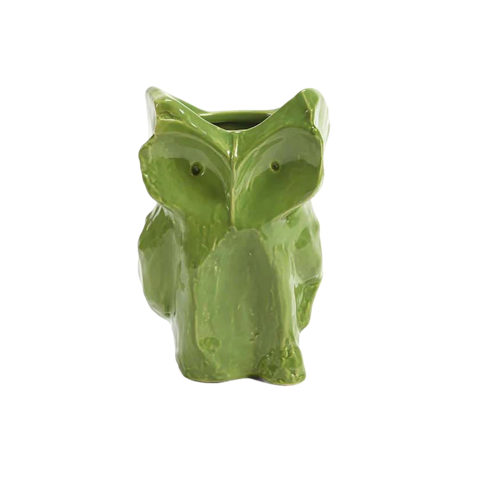 Serax After Midnight Owl Vase S Green - Vaser Stengods Gr&oslash;nn - B7326201-503