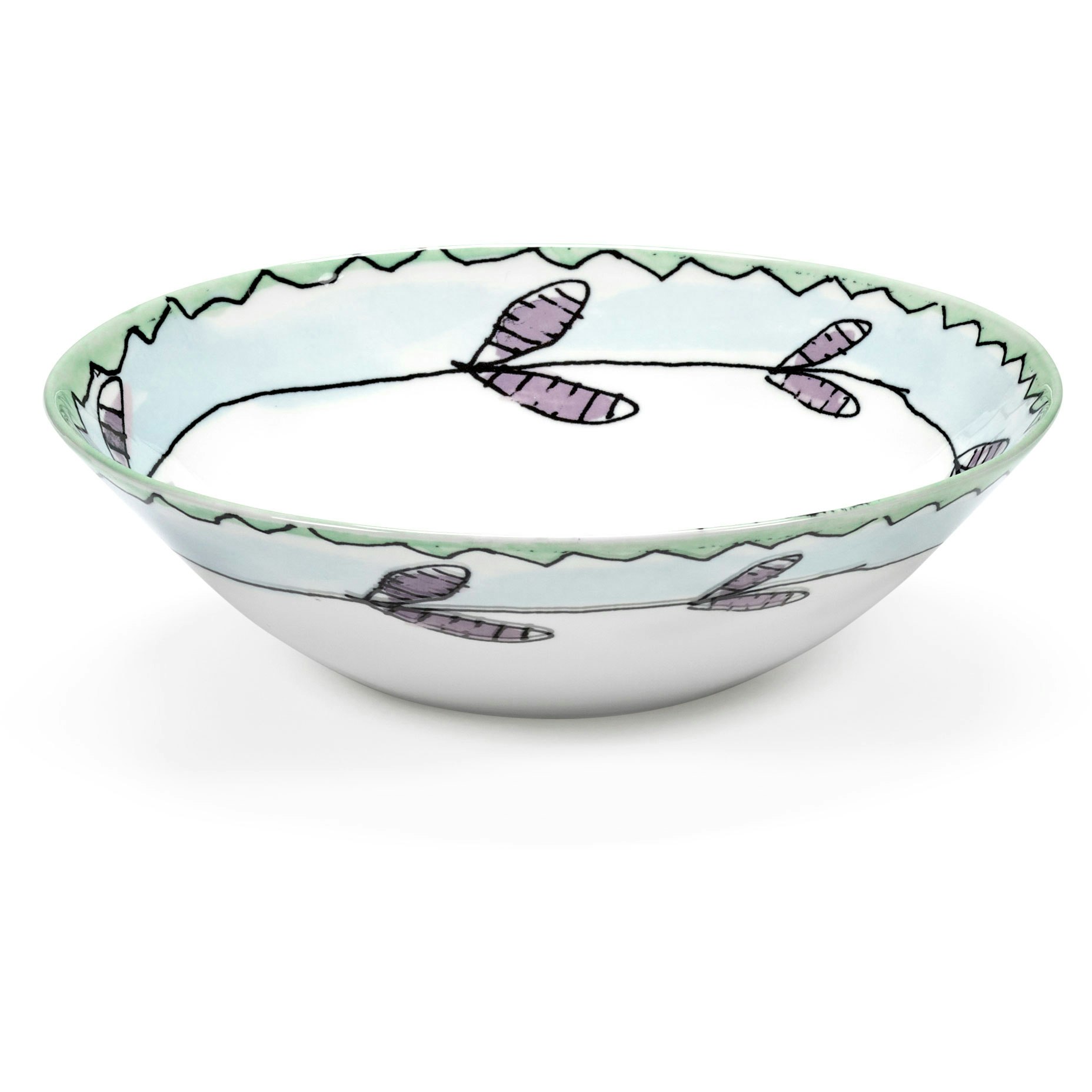 Serax Blossom Milk Sk&aring;l Lav M -  Serveringssk&aring;ler Benporselen Bl&aring; - B9223116-403