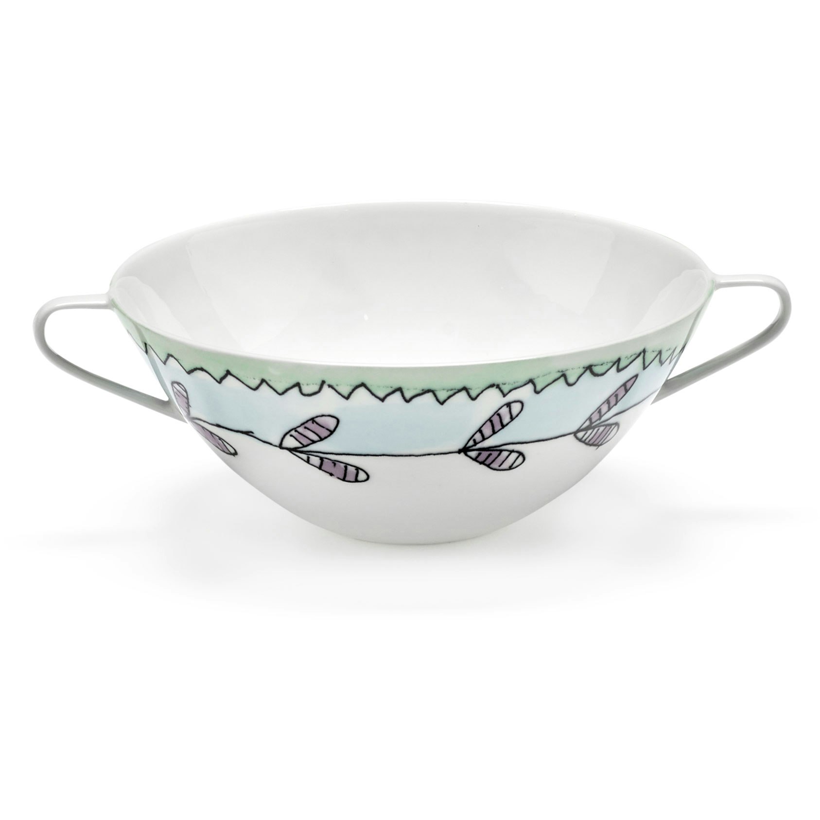 Serax Blossom Milk Suppebolle -  Suppeterriner Benporselen Bl&aring; - B9223124-403