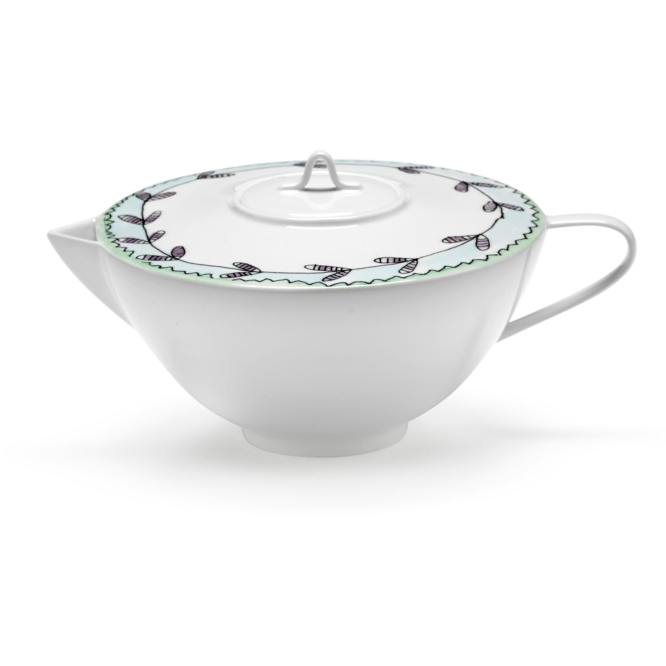 Serax Blossom Milk Tekanne -  Tebryggere & Tekanner Benporselen Bl&aring; - B9223138-403