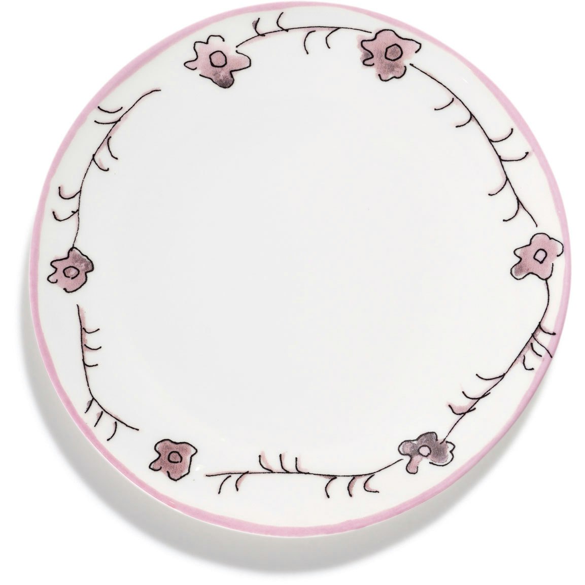 Serax Dark Viola Desserttallerken -  Asjetter Benporselen Rosa - B9223101-400
