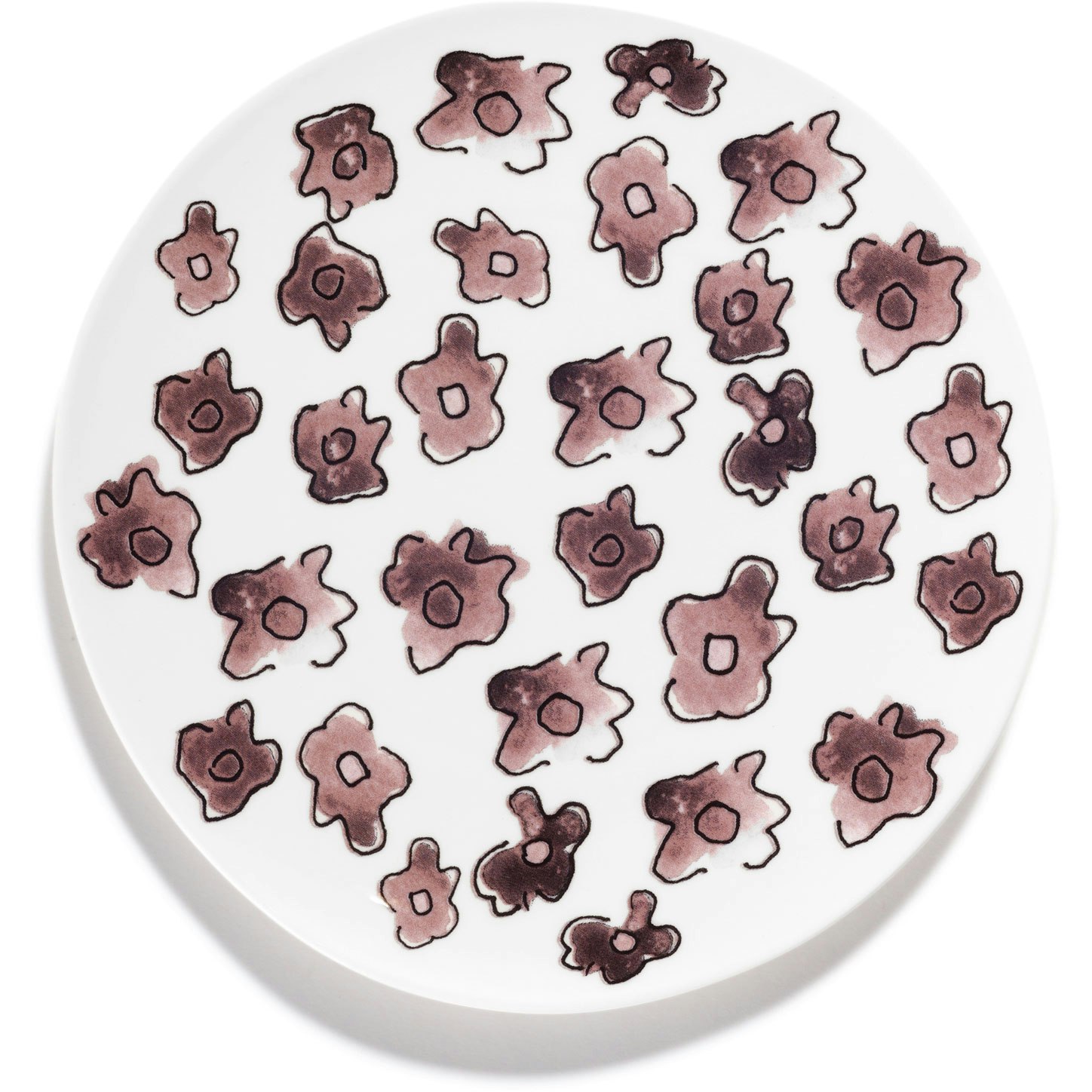 Serax Dark Viola Frokosttallerken -  Asjetter Benporselen Rosa - B9223102-400