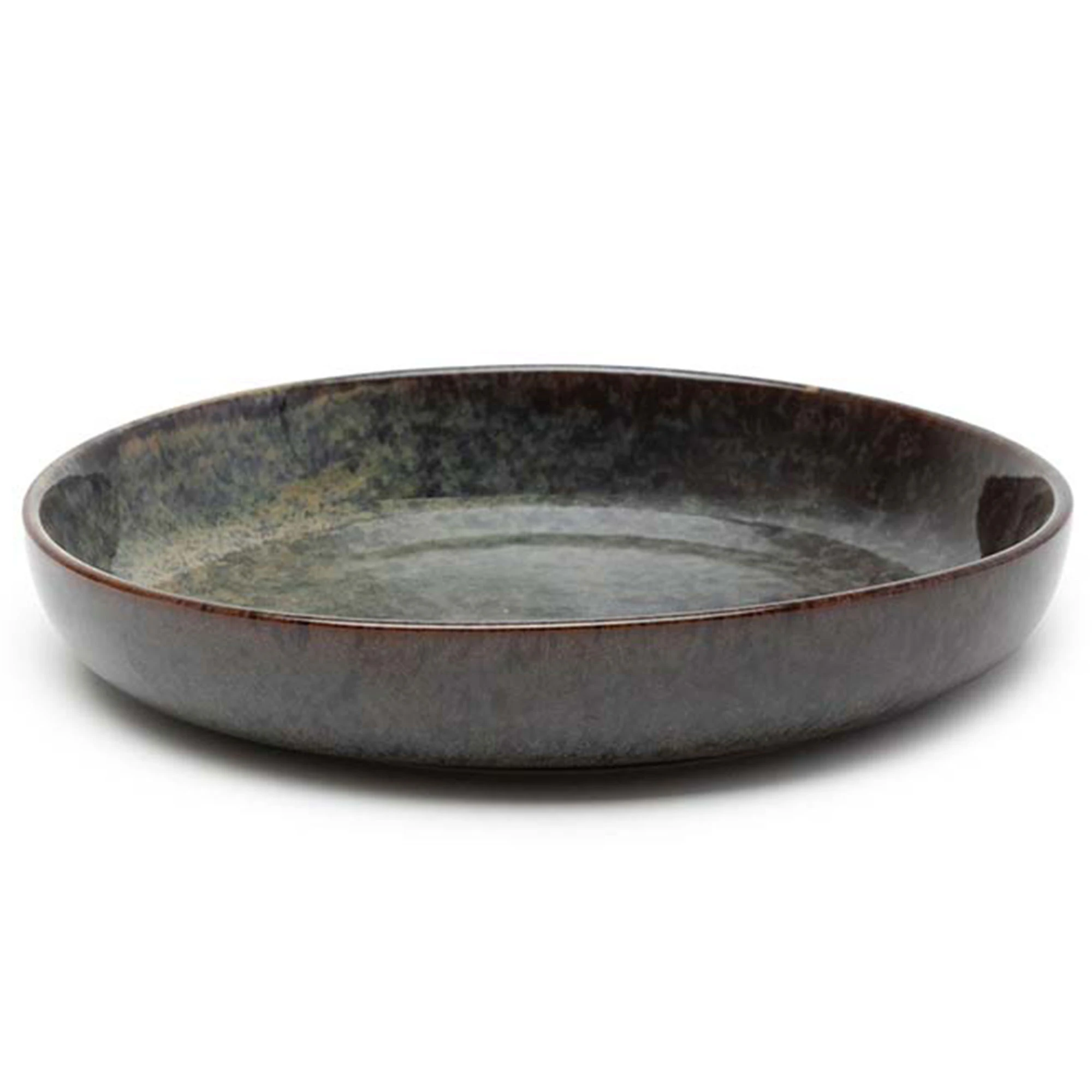 Serax Surface Deep Plate Large  -  Dype tallerkener Stengods Indi Grey - B5116206B