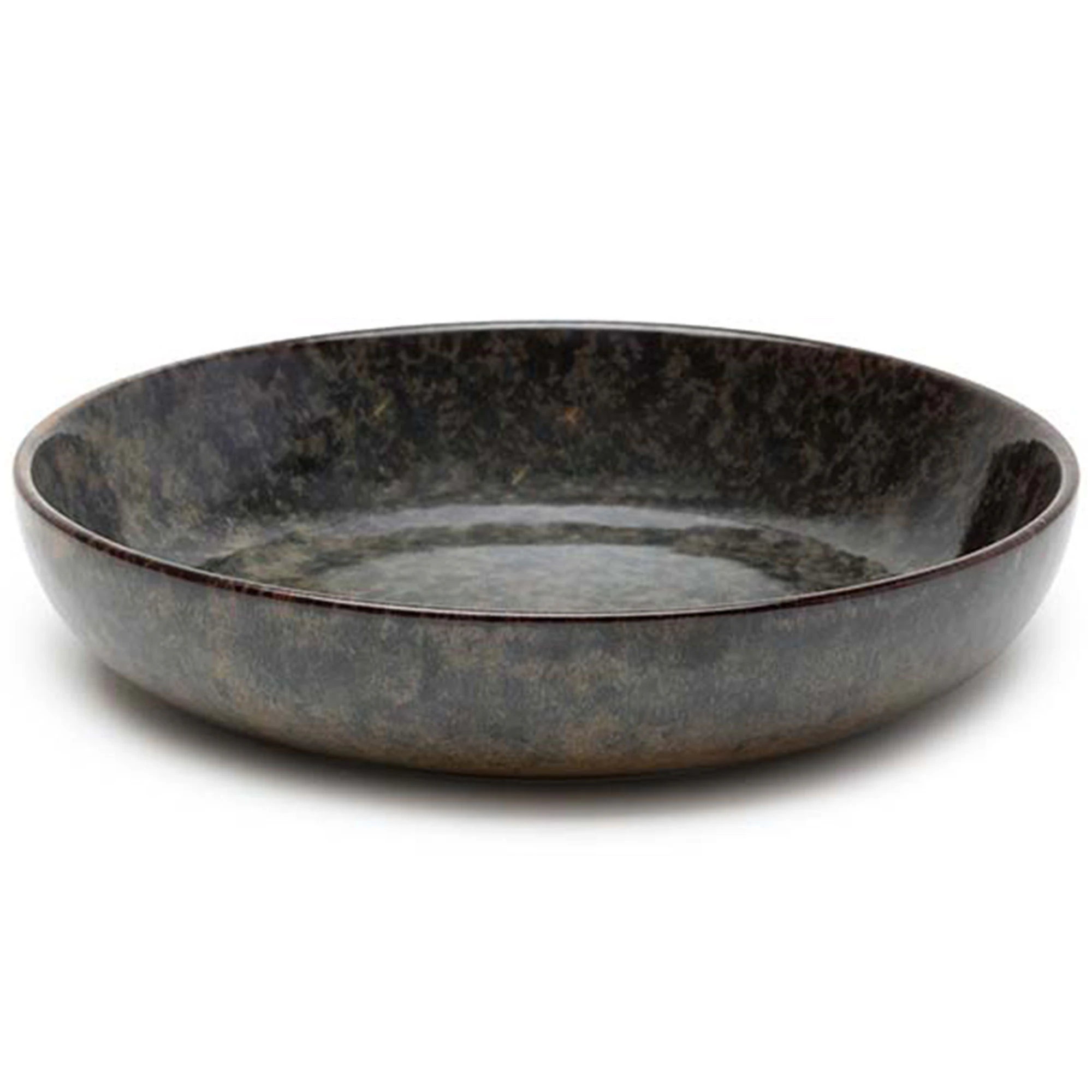 Serax Surface Dyp Tallerken Medium  -  Dype tallerkener Stengods Indi Grey - B5116205B