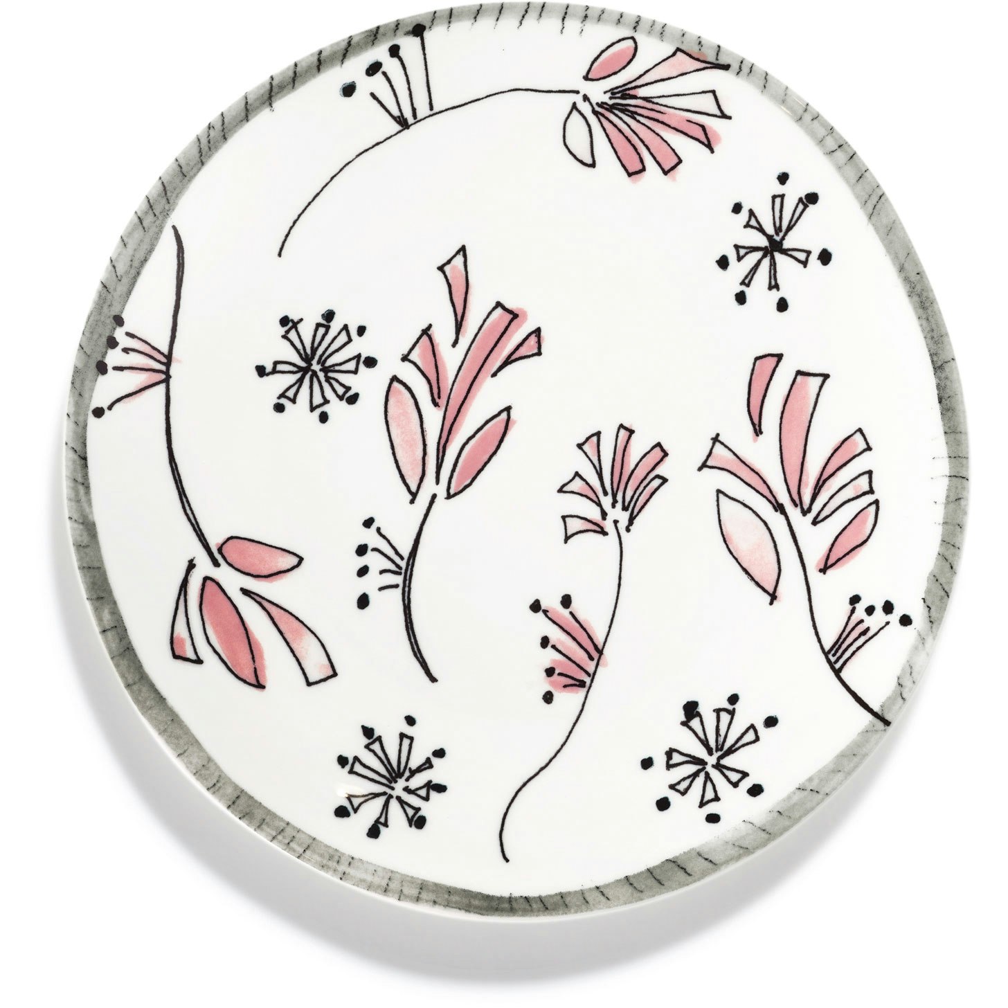 Serax Fiore  Frokosttallerken -  Asjetter Benporselen Rosa - B9223102-410