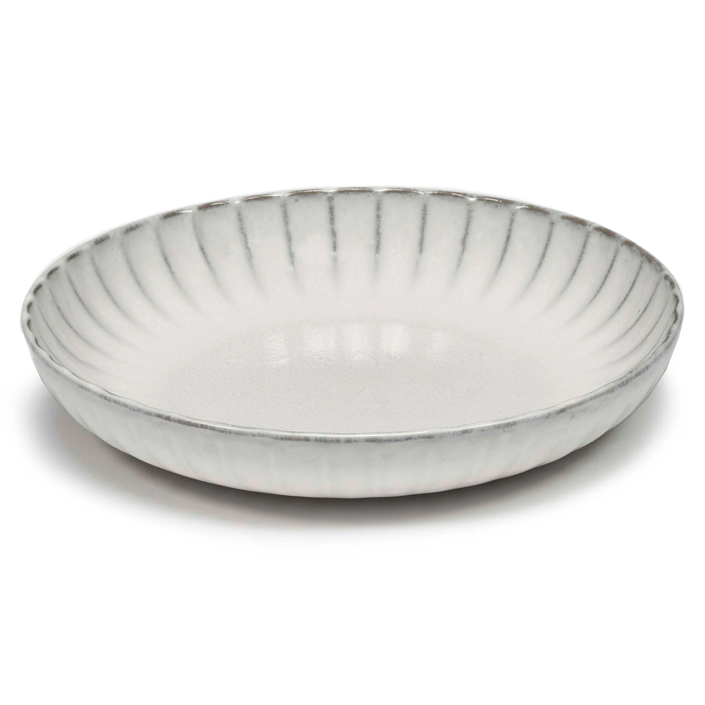Serax Inku Deep Plate Medium White -  Dype tallerkener Stengods Hvit - B5123103-001