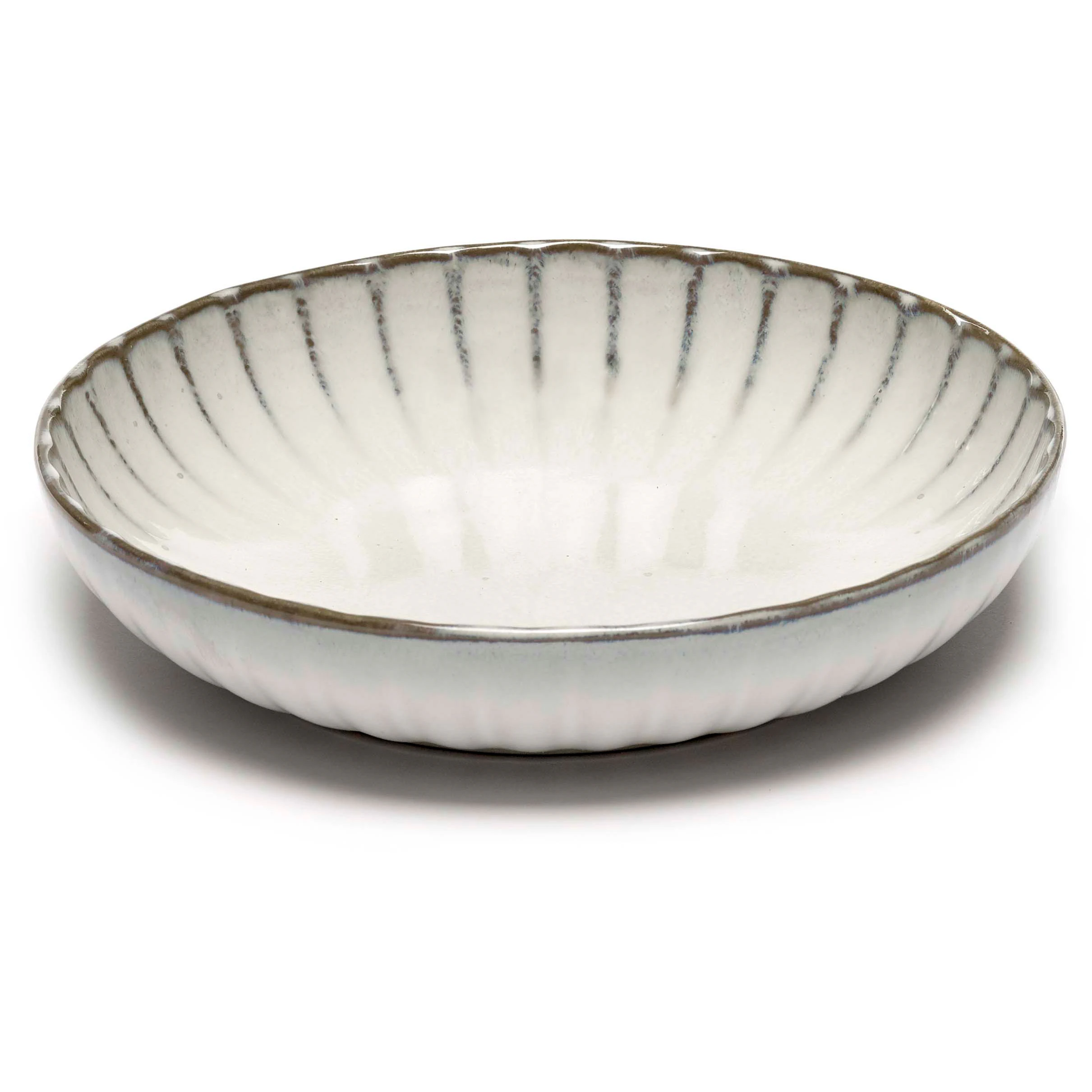 Serax Inku Deep Plate Small White -  Dype tallerkener Stengods Hvit - B5120243W