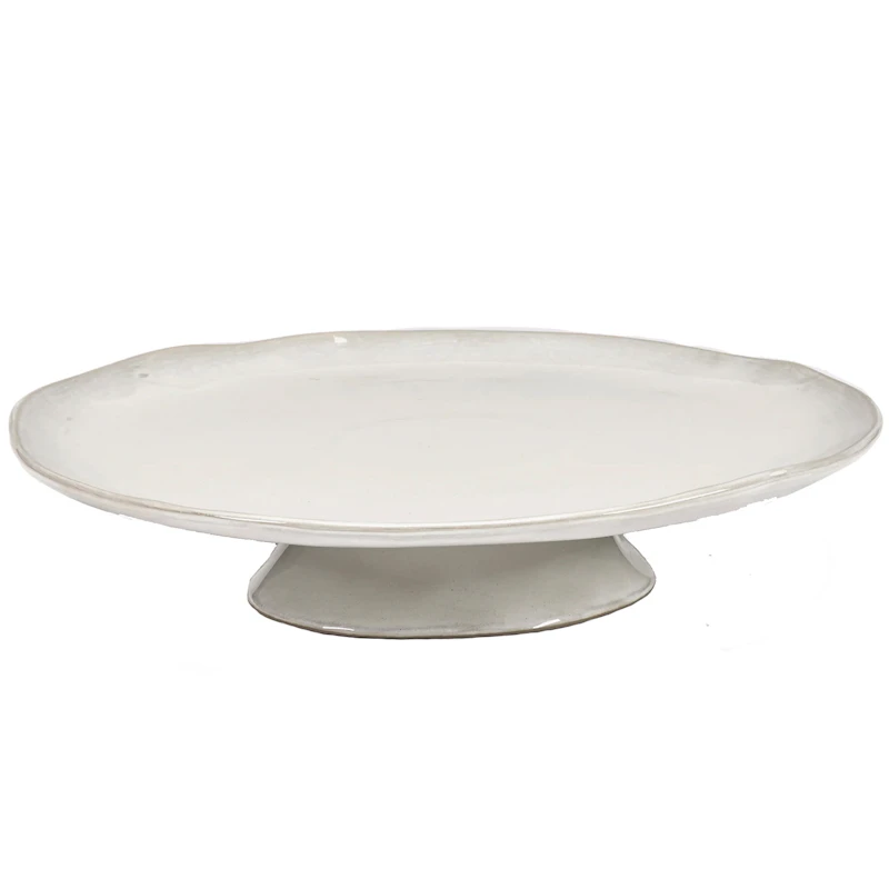 La Mère Serveringsfat med Fot, Off-white