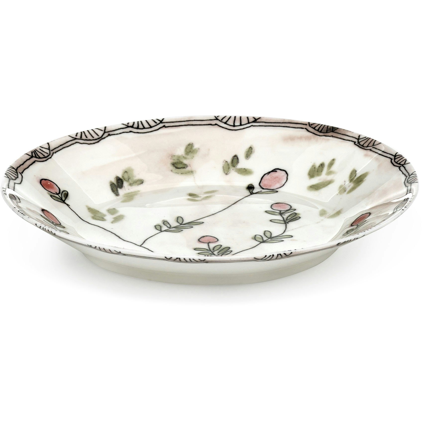 Serax Mirtillo Nude Dyp Tallerken S -  Dype tallerkener Benporselen Rosa - B9223112-414