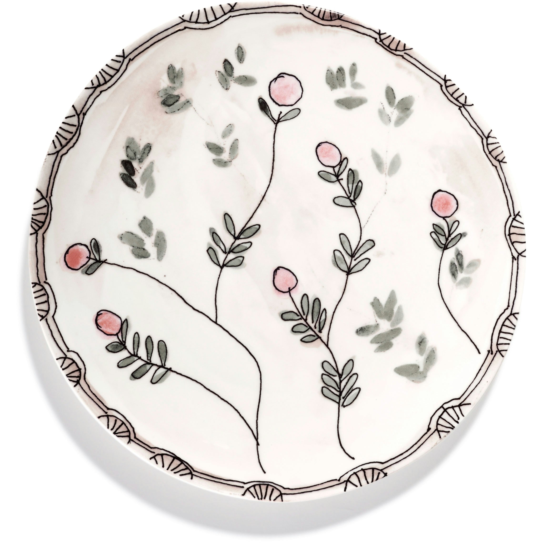 Serax Mirtillo Nude Serveringsfat S -  Serveringsfat Benporselen Rosa - B9223105-414