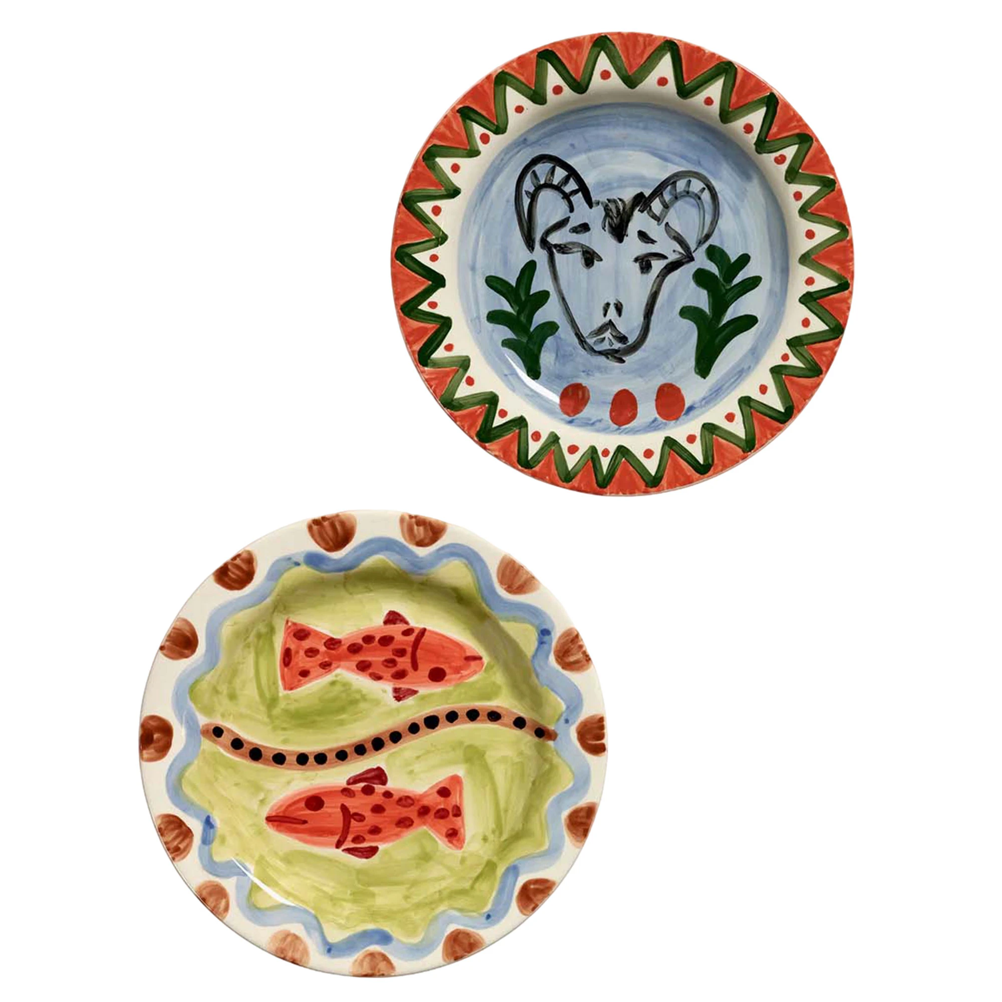 Serax The Lovers Plate 2-pack -  Tallerkener Stengods Multi - B8926103-999