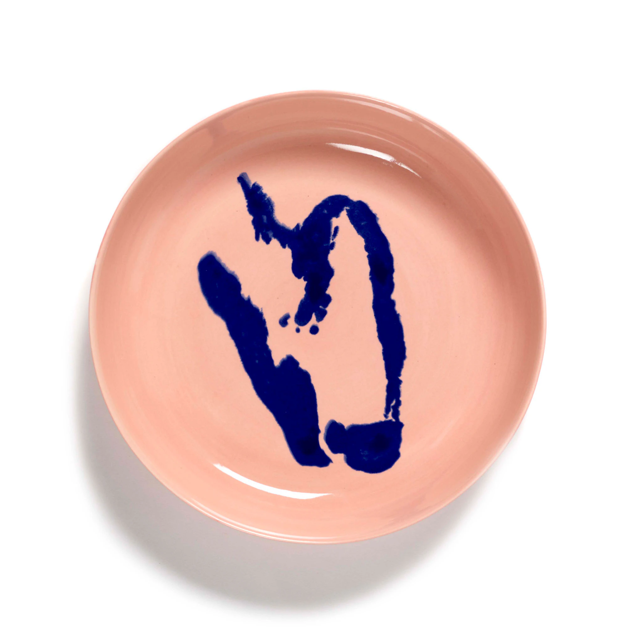 Serax Feast Deep Plate 22 Cm Pink / Blue -  Dype tallerkener Stengods Bl&aring; - B8921008L