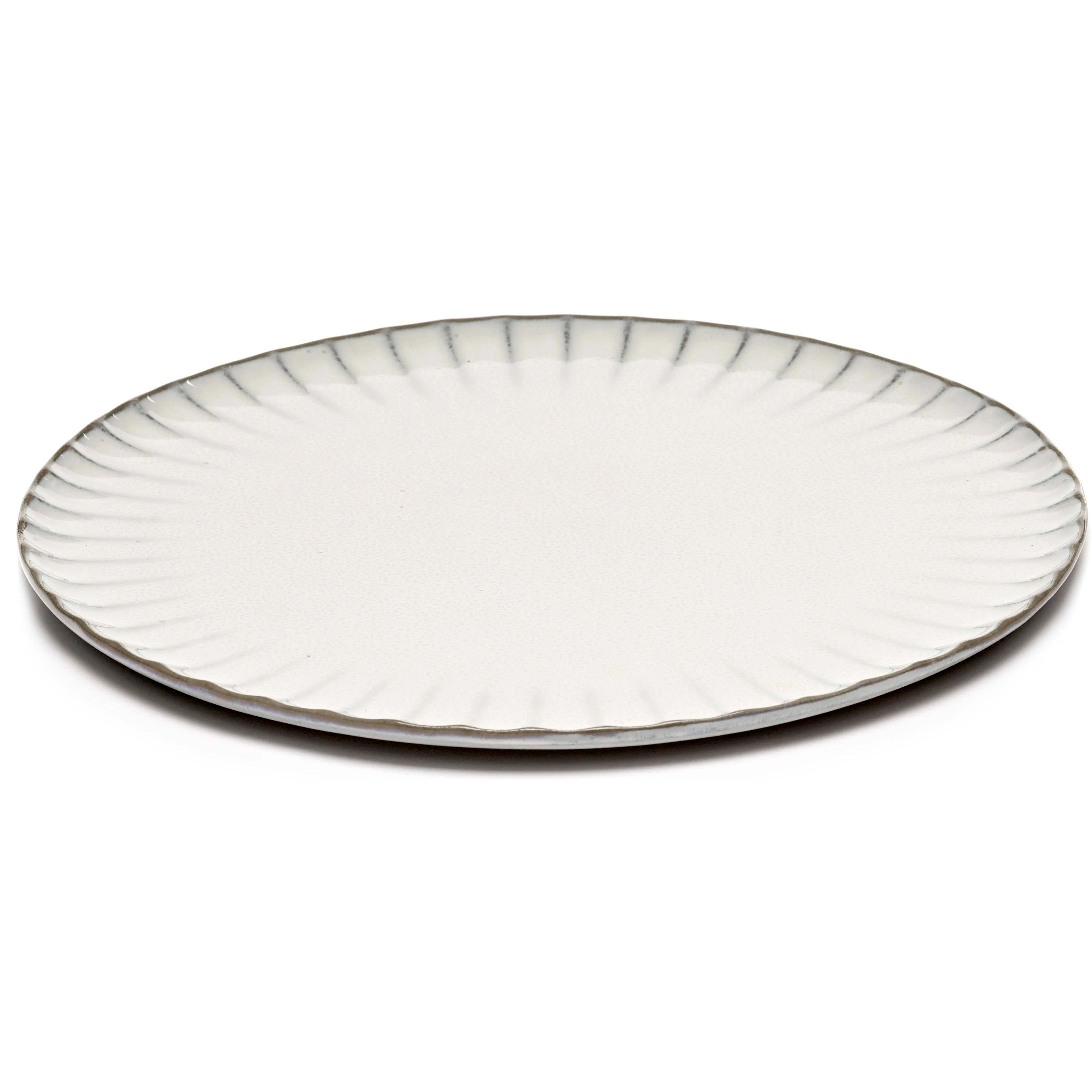 Serax Inku Plate Extra Large 27 Cm White -  Tallerkener Stengods Hvit - B5120234W