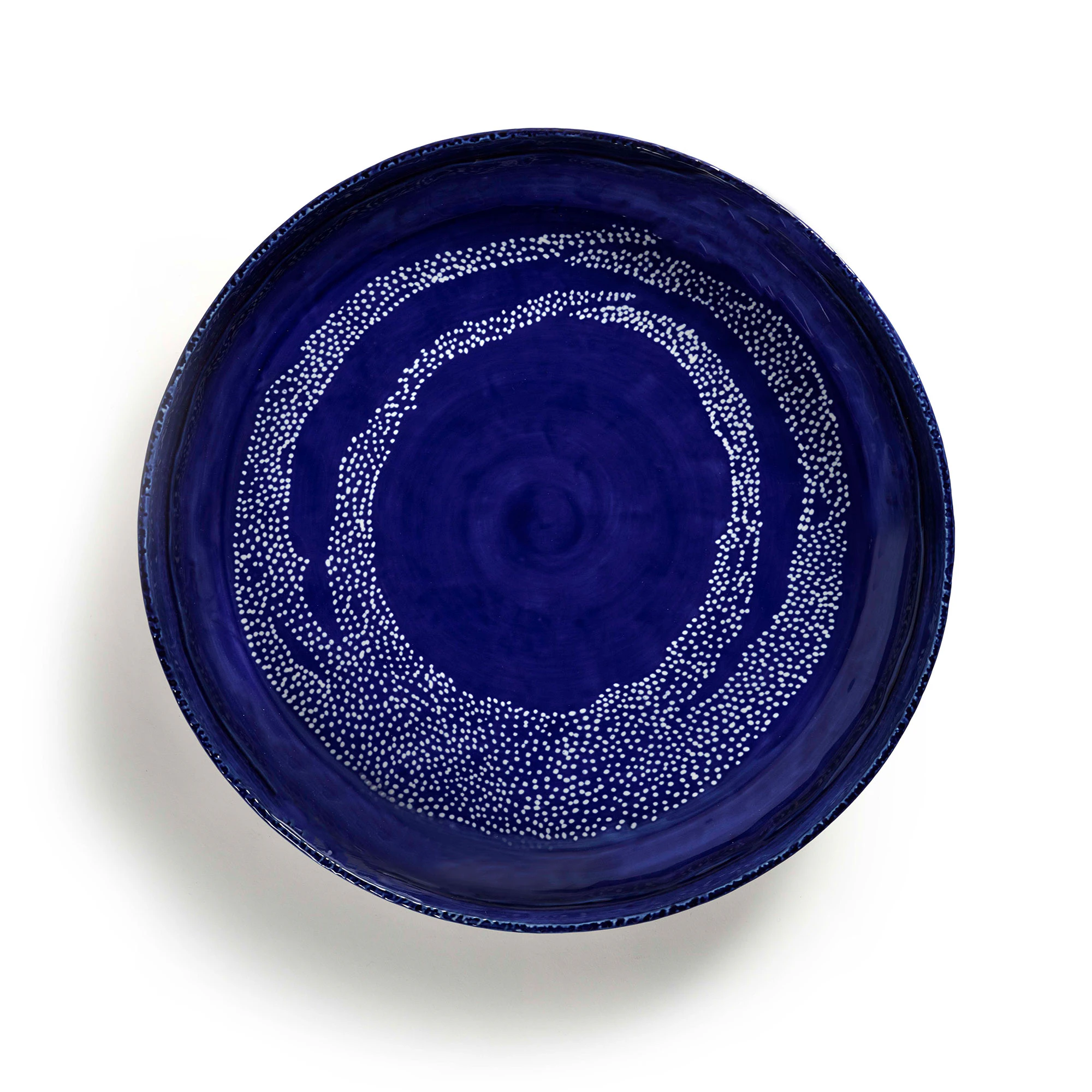 Serax Feast Serveringssk&aring;l 36 Cm M&oslash;rkebl&aring; /  -  Serveringssk&aring;ler Stengods Hvit - B8921014F
