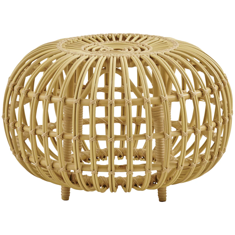 Ottoman Fotskammel Outdoor Naturlig, Ø55