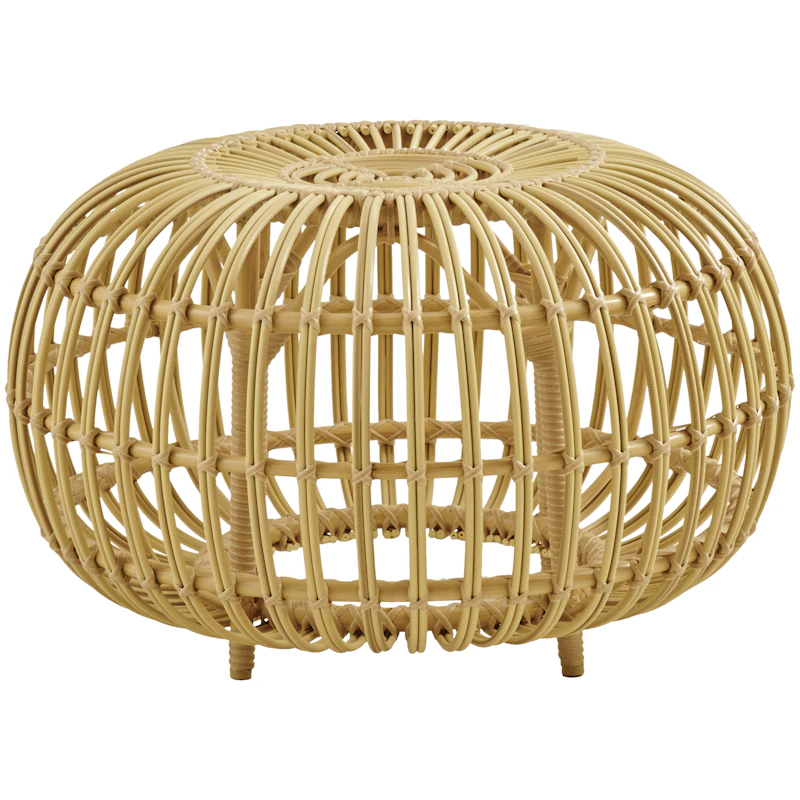 Ottoman Fotskammel Outdoor Naturlig, Ø65 cm