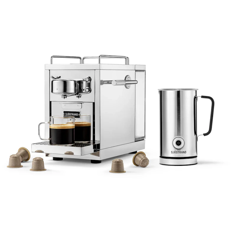 Original 2.0 Kapselmaskin & Melkeskummer, Steel