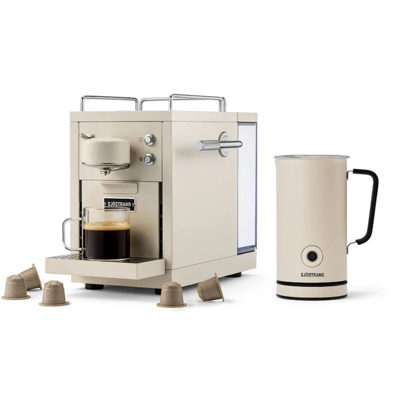 Original 2.0 Kapselmaskin & Melkeskummer, Beige