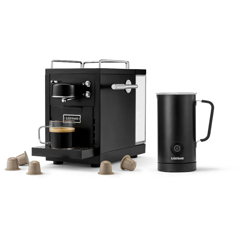 Original 2.0 Kapselmaskin & Melkeskummer, Sort