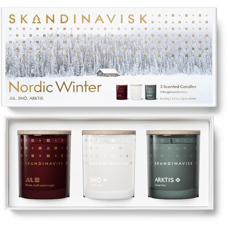 Nordic Winter Duftlyskalender, 3 x 65 g