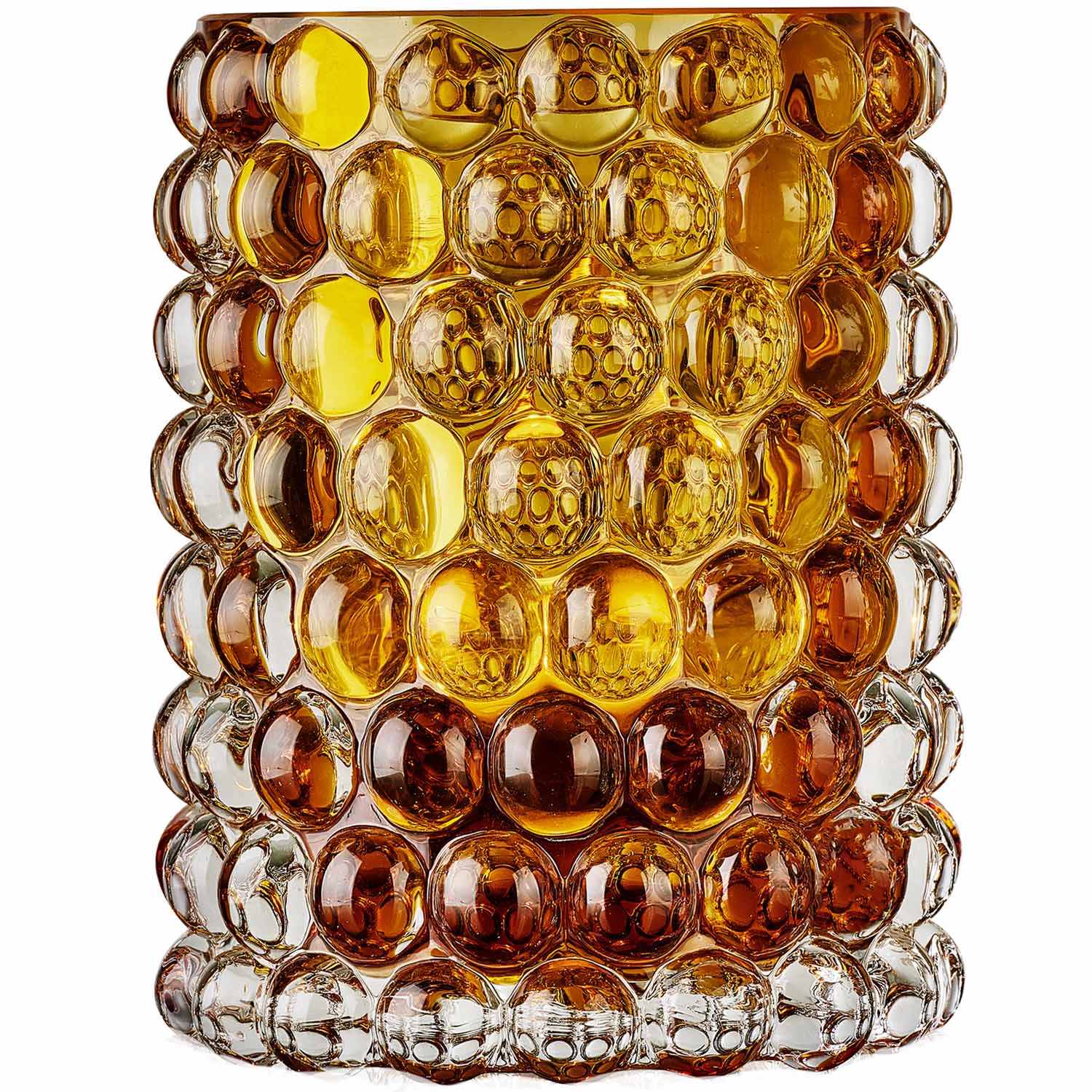 Skogsberg & Smart Hurricane Boule Lyslykte Large 18 Cm  -  Lysestaker Glass Amber - SSHURRBOULELRG002