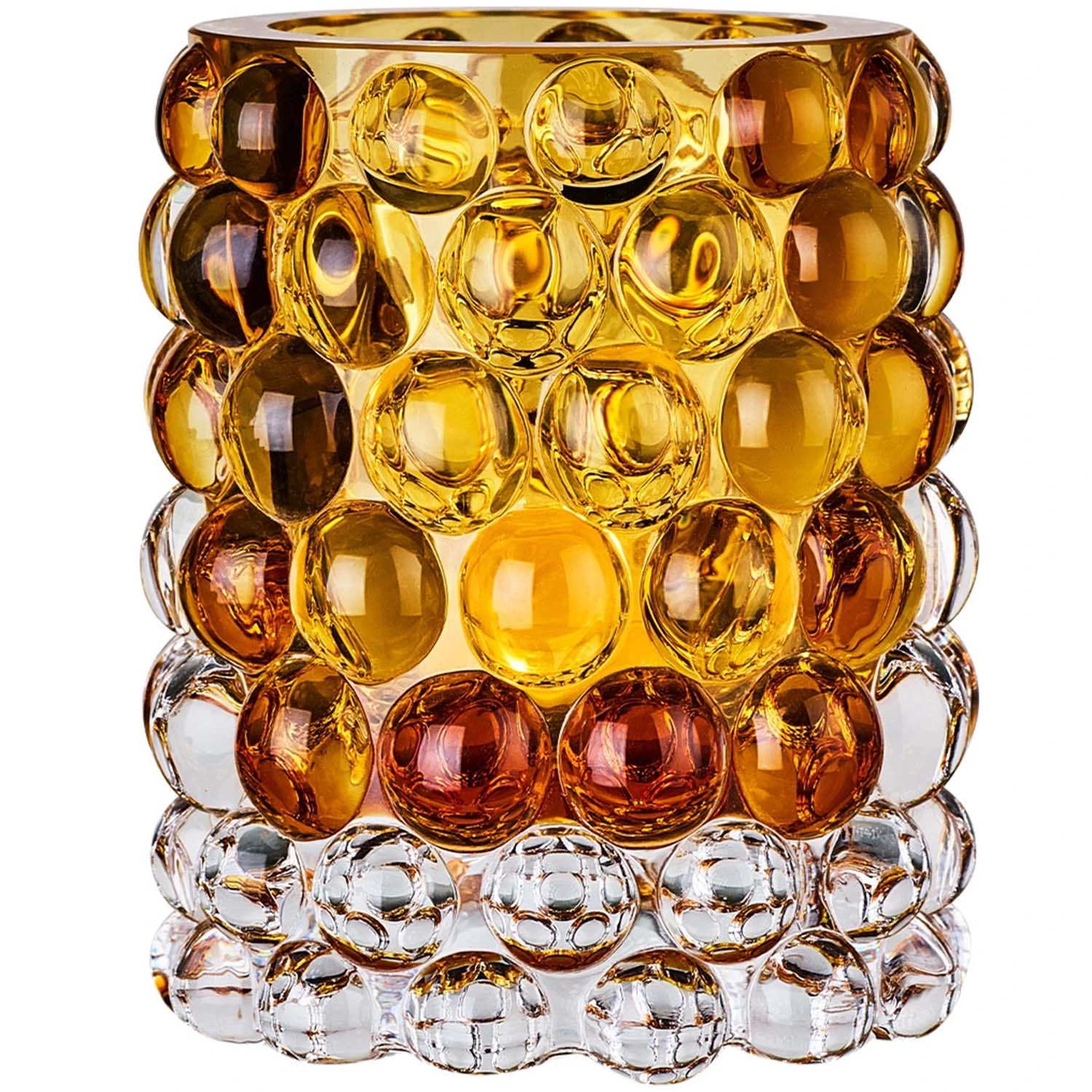 Skogsberg & Smart Hurricane Boule Lyslykte Regular 12 Cm  -  Lysestaker Glass Amber - SSHURRBOULE002
