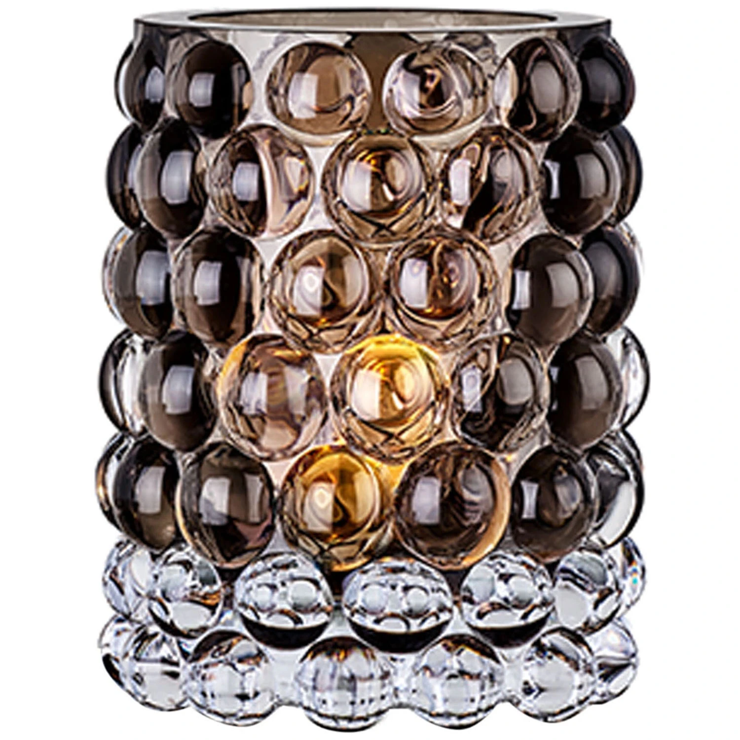 Skogsberg & Smart Hurricane Boule Lyslykte Regular 12 Cm  -  Lysestaker Glass Tobacco - SSHURRBOULE005