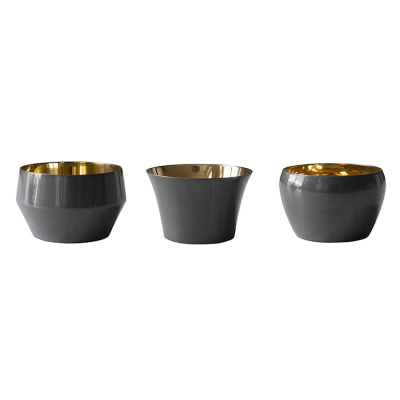 Kin Lysestaker 3-pk, Mørkegrå