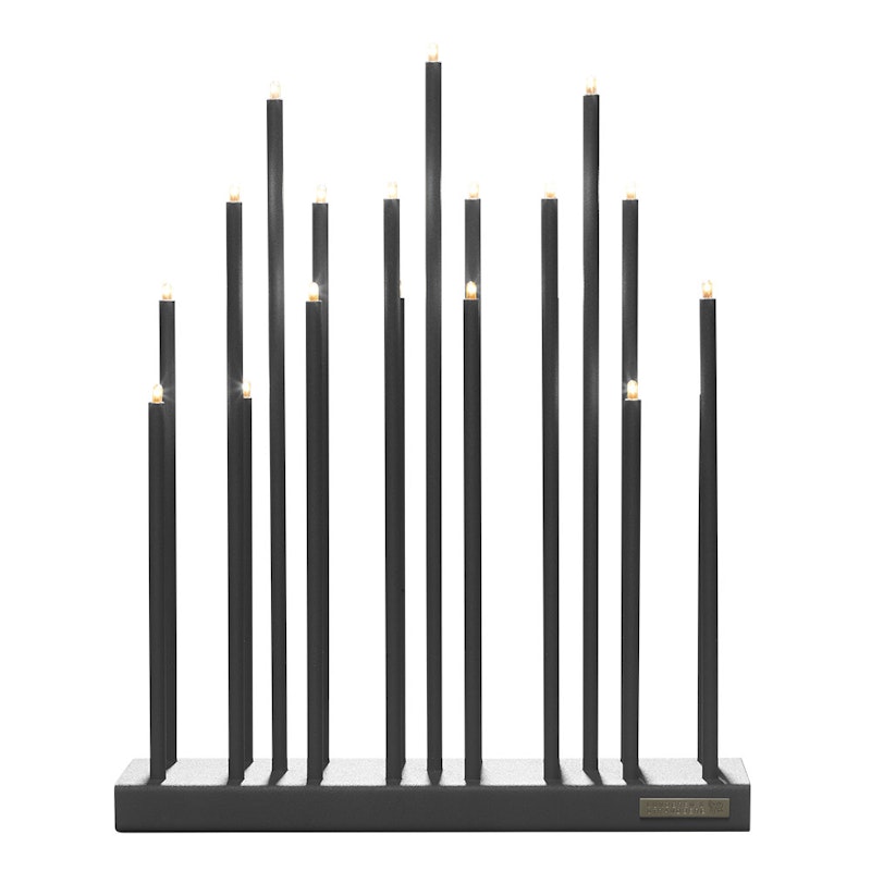 Elflugan Grande Adventslysestake, Antrasitt