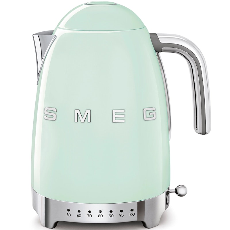 Smeg Vannkoker Med Variabel Temperatur 1,7L, Pastellgrønn