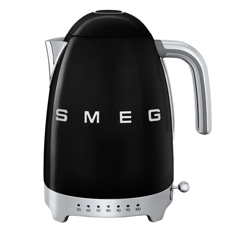 Smeg Vannkoker Med Variabel Temperatur 1,7L, Sort
