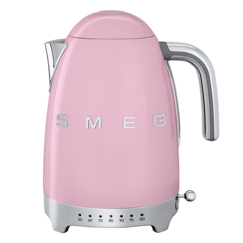 Smeg Vannkoker Med Variabel Temperatur 1,7L, Rosa
