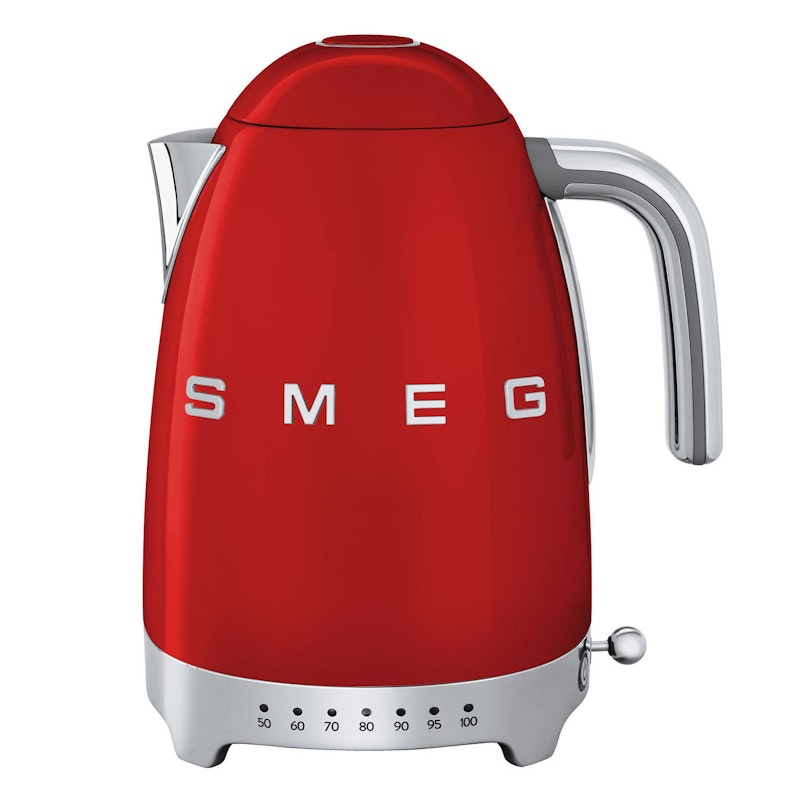 Smeg Vannkoker Med Variabel Temperatur 1,7L, Rød