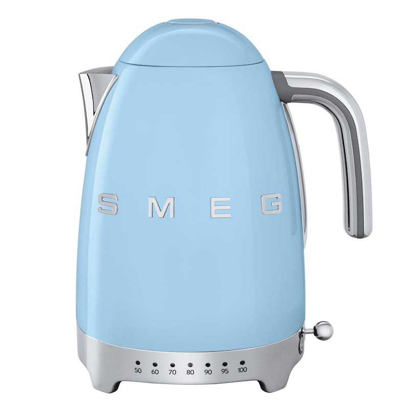 Smeg Vannkoker Med Variabel Temperatur 1,7L, Pastellblå