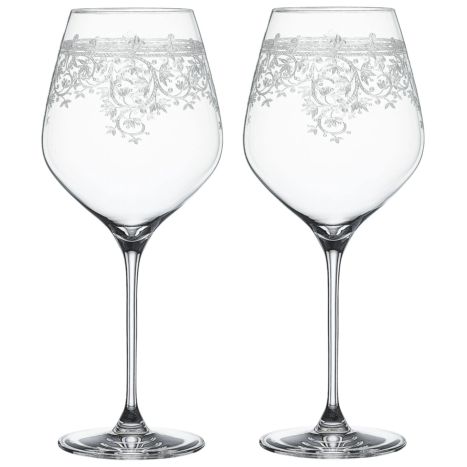 Spiegelau Arabesque Burgundy Vinglass 2-pk 84 Cl -  Vinglass Krystall Klar - 4192260